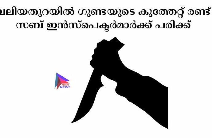 വലിയതുറയില്‍ ഗുണ്ടയുടെ കുത്തേറ്റ് രണ്ട് സബ് ഇൻസ്പെക്ടര്‍മാര്‍ക്ക് പരിക്ക്