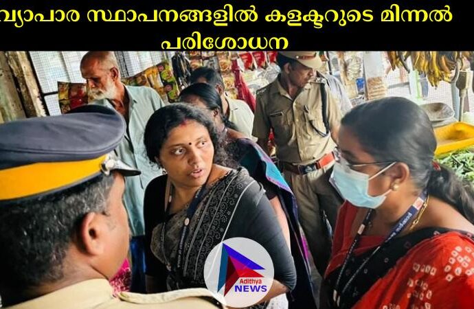 വ്യാപാര സ്ഥാപനങ്ങളില്‍ കളക്ടറുടെ മിന്നല്‍ പരിശോധന