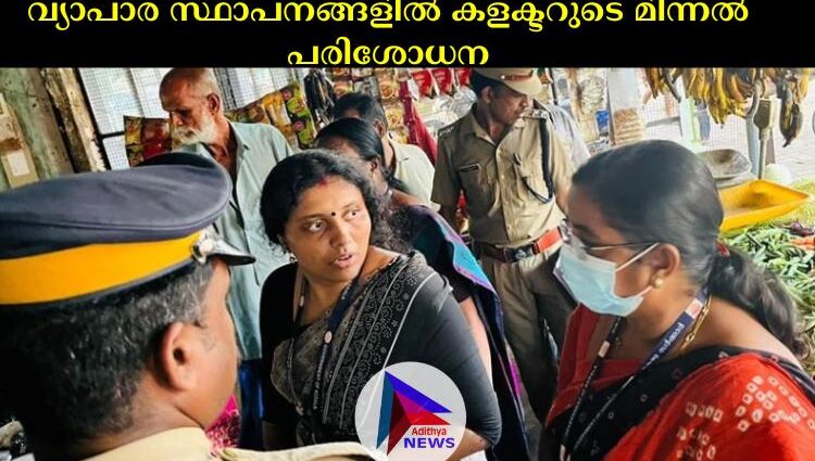 വ്യാപാര സ്ഥാപനങ്ങളില്‍ കളക്ടറുടെ മിന്നല്‍ പരിശോധന