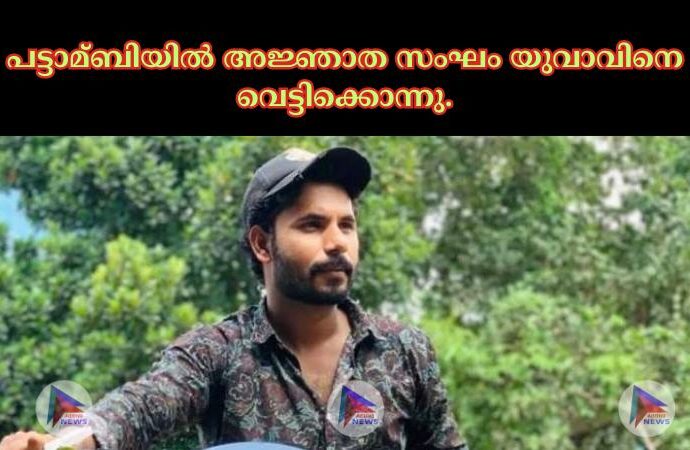 പട്ടാമ്ബിയില്‍ അജ്ഞാത സംഘം യുവാവിനെ വെട്ടിക്കൊന്നു.