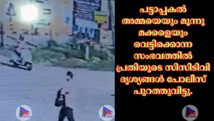 പട്ടാപ്പകല്‍ അമ്മയെയും മൂന്നു മക്കളെയും വെട്ടിക്കൊന്ന സംഭവത്തില്‍ പ്രതിയുടെ സിസിടിവി ദൃശ്യങ്ങള്‍ പോലീസ് പുറത്തുവിട്ടു.