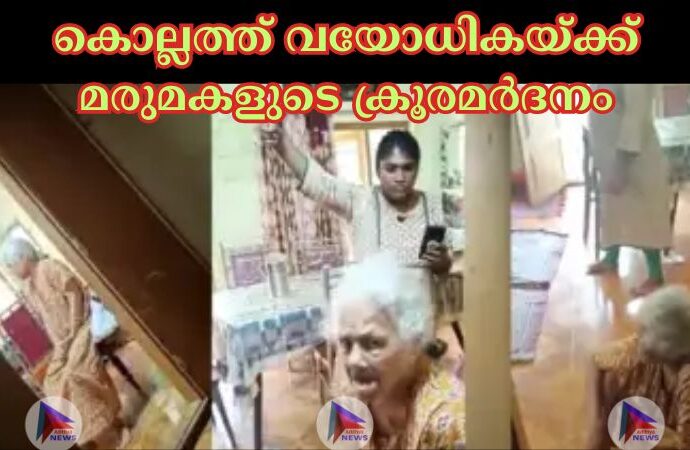 കൊല്ലത്ത് വയോധികയ്‌ക്ക് മരുമകളുടെ ക്രൂരമര്‍ദനം