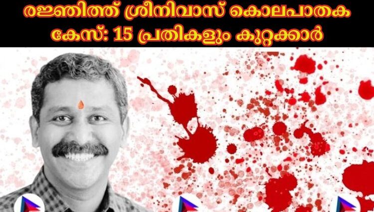 രജ്ഞിത്ത് ശ്രീനിവാസ് കൊലപാതക കേസ്: 15 പ്രതികളും കുറ്റക്കാർ