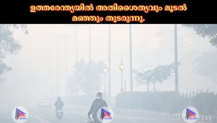 ഉത്തരേന്ത്യയില്‍ അതിശൈത്യവും മൂടല്‍ മഞ്ഞും തുടരുന്നു.