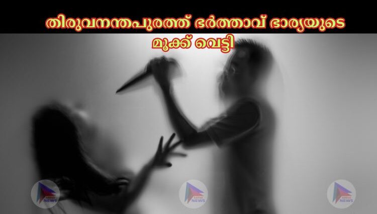  തിരുവനന്തപുരത്ത് ഭർത്താവ് ഭാര്യയുടെ മൂക്ക് വെട്ടി