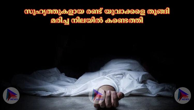 സുഹൃത്തുകളായ രണ്ട് യുവാക്കളെ തൂങ്ങി മരിച്ച നിലയില്‍ കണ്ടെത്തി