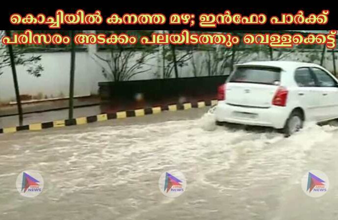 കൊച്ചിയില്‍ കനത്ത മഴ; ഇന്‍ഫോ പാര്‍ക്ക് പരിസരം അടക്കം പലയിടത്തും വെള്ളക്കെട്ട്കൊച്ചിയില്‍ കനത്ത മഴ; ഇന്‍ഫോ പാര്‍ക്ക് പരിസരം അടക്കം പലയിടത്തും വെള്ളക്കെട്ട്