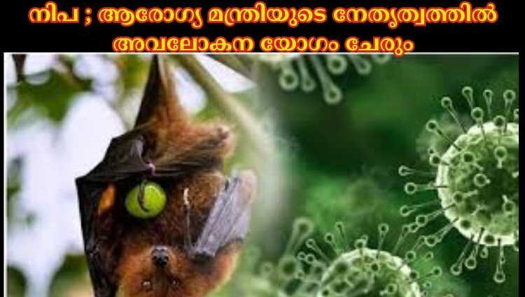 നിപ ; ആരോഗ്യ മന്ത്രിയുടെ നേതൃത്വത്തില്‍ അവലോകന യോഗം ചേരും