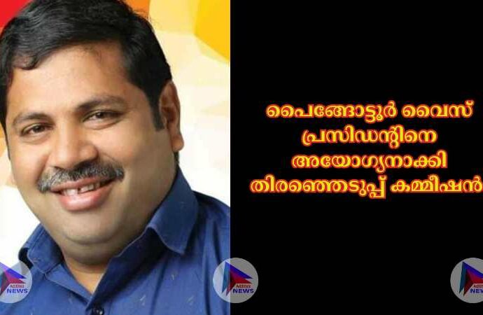 പൈങ്ങോട്ടൂർ വൈസ് പ്രസിഡന്റിനെ അയോഗ്യനാക്കി തിരഞ്ഞെടുപ്പ് കമ്മീഷൻ.