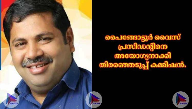 പൈങ്ങോട്ടൂർ വൈസ് പ്രസിഡന്റിനെ അയോഗ്യനാക്കി തിരഞ്ഞെടുപ്പ് കമ്മീഷൻ.