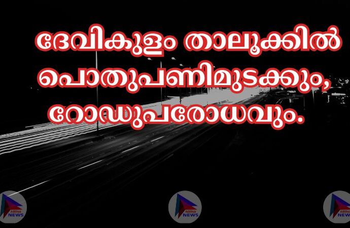 ദേശീയ പാതയിലെ സുരക്ഷിതത്വമില്ലായ്മ; ദേവികുളം താലൂക്കിൽ പൊതുപണിമുടക്കും, റോഡുപരോധവും.