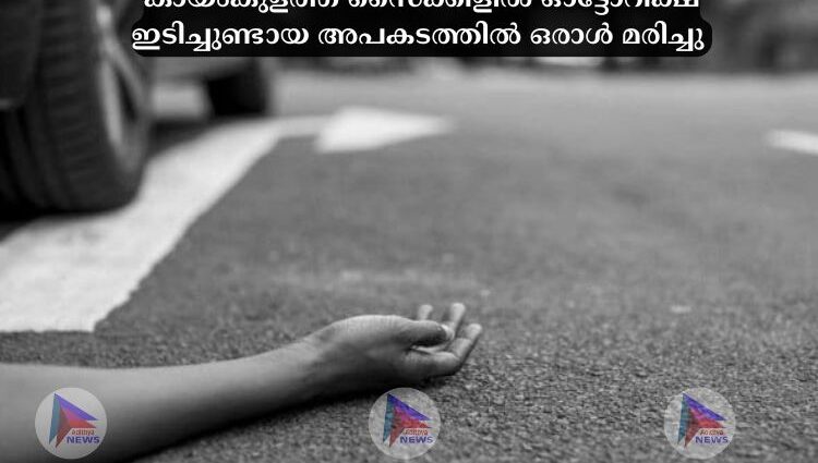 കായംകുളത്ത് സൈക്കിളിൽ ഓട്ടോറിക്ഷ ഇടിച്ചുണ്ടായ അപകടത്തിൽ ഒരാൾ മരിച്ചു