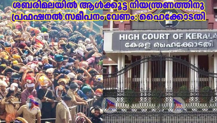 ശബരിമലയിൽ ആൾക്കൂട്ട നിയന്ത്രണത്തിനു പ്രഫഷനൽ സമീപനം വേണം: ഹൈക്കോടതി