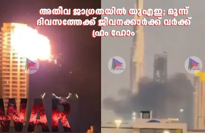 അതീവ ജാഗ്രതയിൽ യുഎഇ; മൂന്ന് ദിവസത്തേക്ക് ജീവനക്കാർക്ക് വർക്ക് ഫ്രം ഹോം