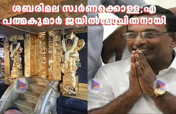 ശബരിമല സ്വർണക്കൊള്ള;എ പത്മകുമാർ ജയിൽമോചിതനായി